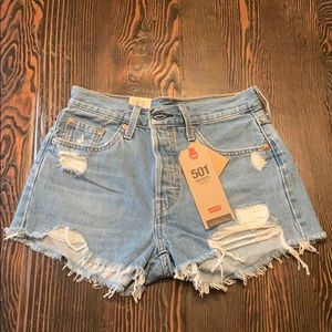 Levi’s 501 high rise shorts
